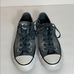 Converse All Star Gray/Blue Tennis Shoes